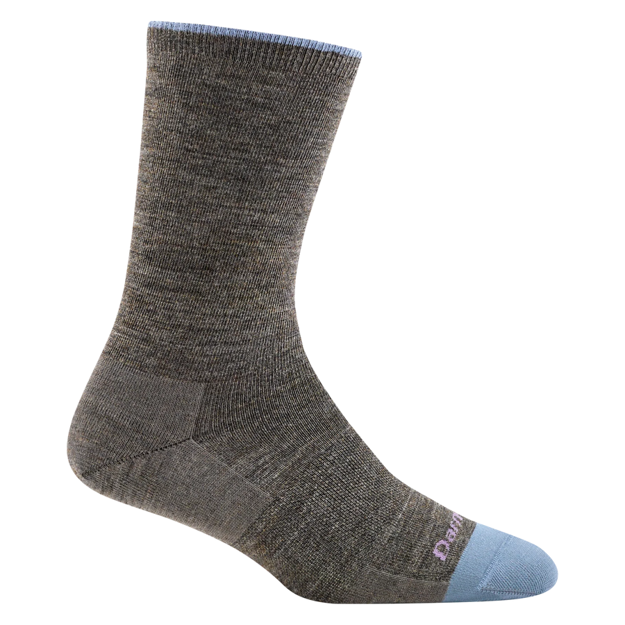 Women's Solid Basic Crew Lightweight Lifestyle Socks