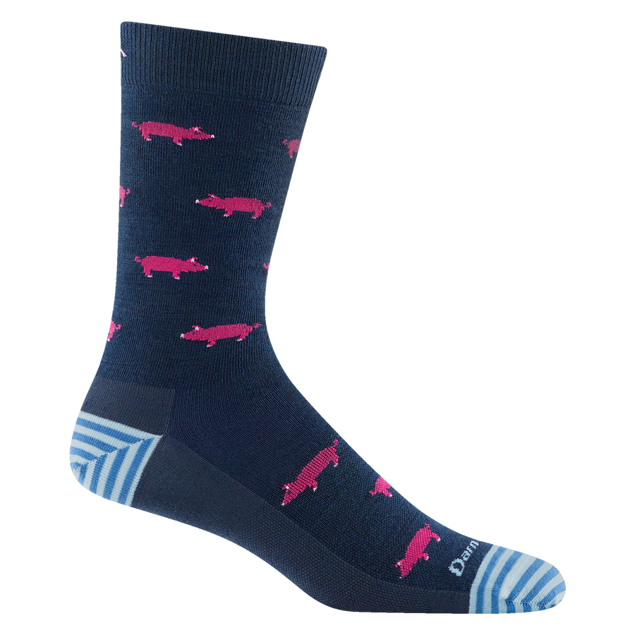 Darn Tough Men's Truffle Hog Crew Lightweight Lifestyle Sock