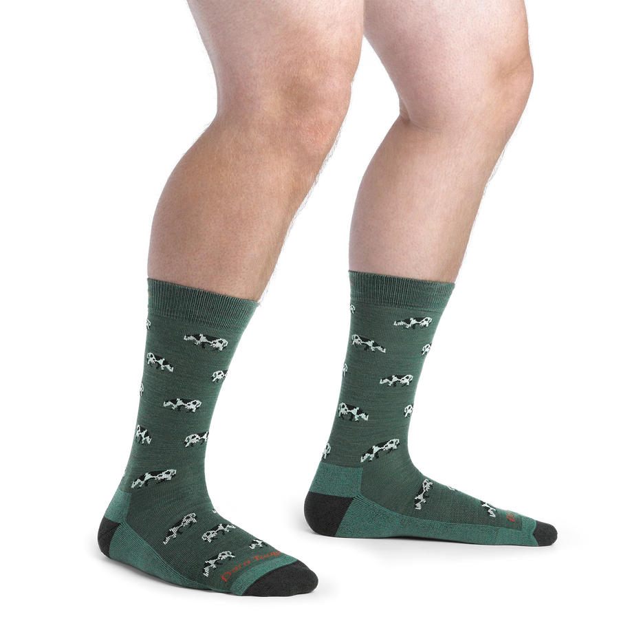 Darn Tough Men's Dairy Air Crew Lightweight Lifestyle Sock