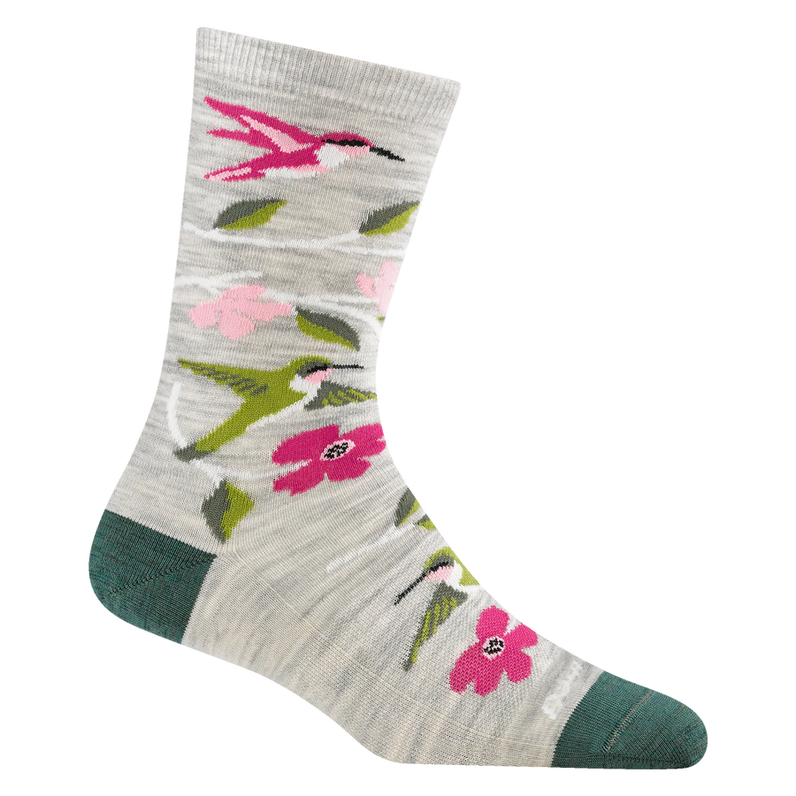 Darn Tough Women's Birds of a Feather Crew Lightweight Lifestyle Sock