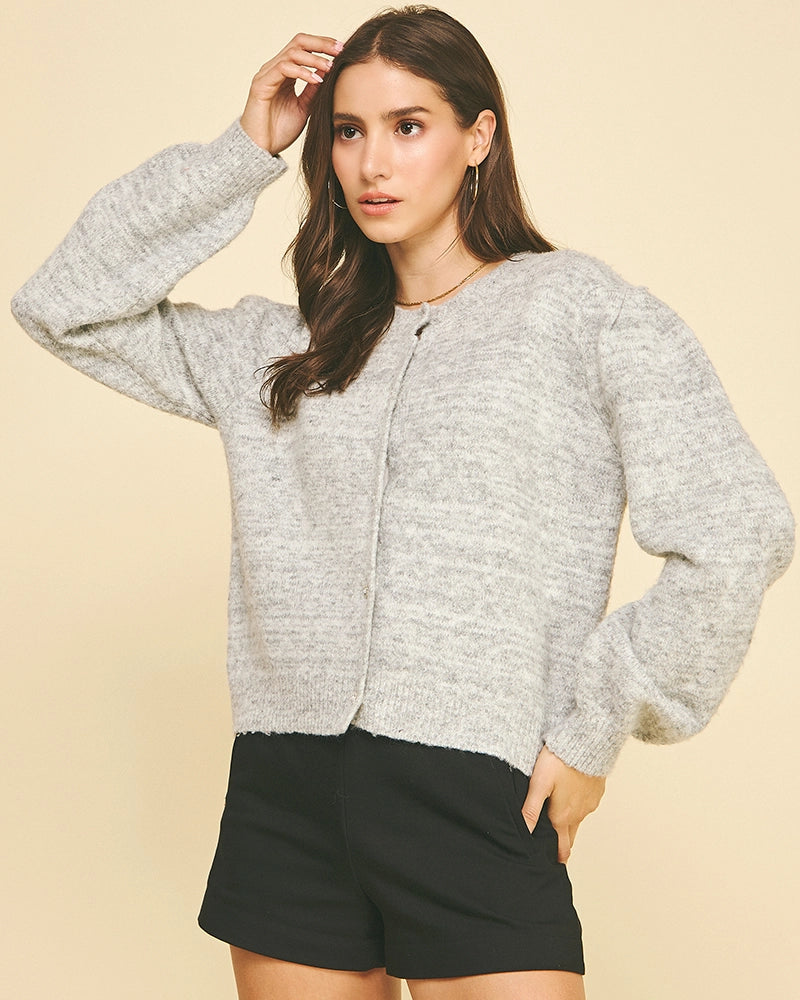Jewel Button Sweater Cardigan
