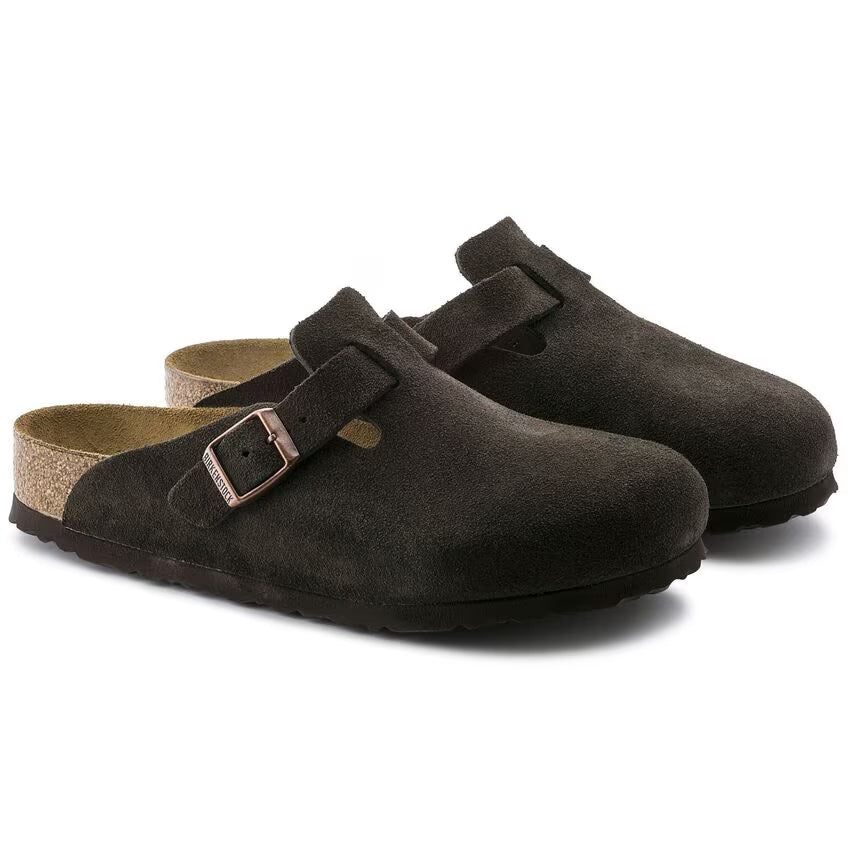 Birkenstock Boston Soft Footbed Suede Regular