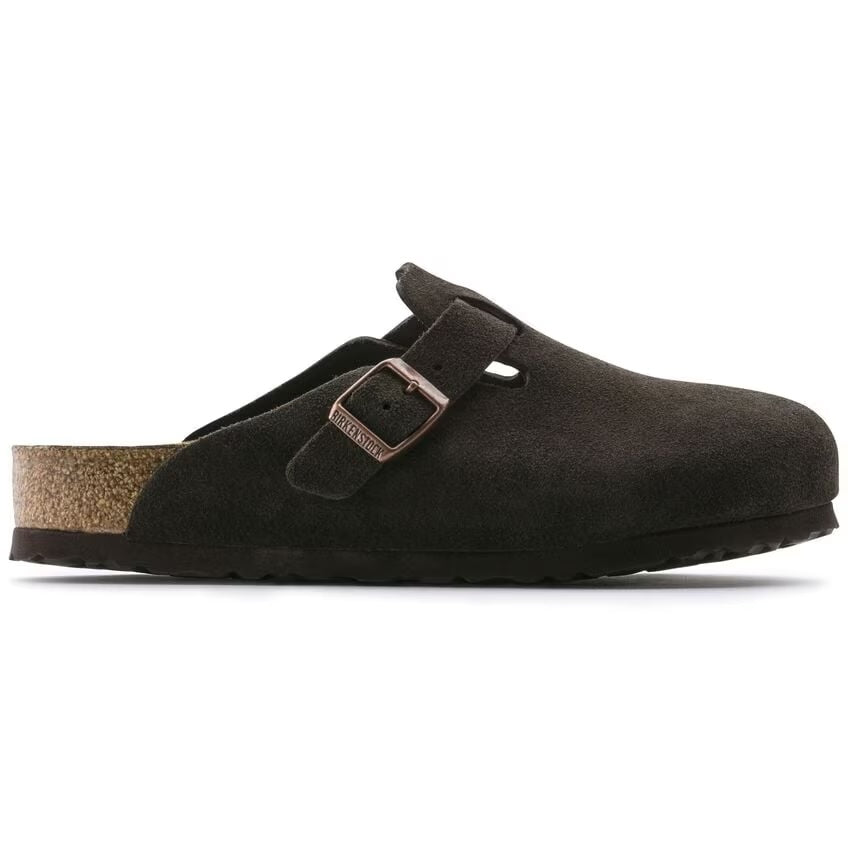 Birkenstock Boston Soft Footbed Suede Regular