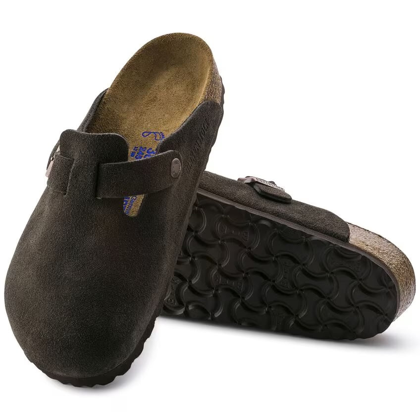 Birkenstock Boston Soft Footbed Suede Regular