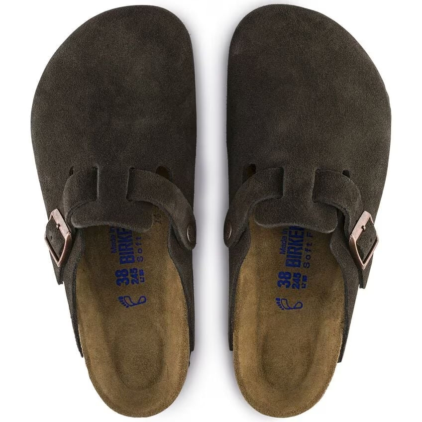 Birkenstock Boston Soft Footbed Suede Regular