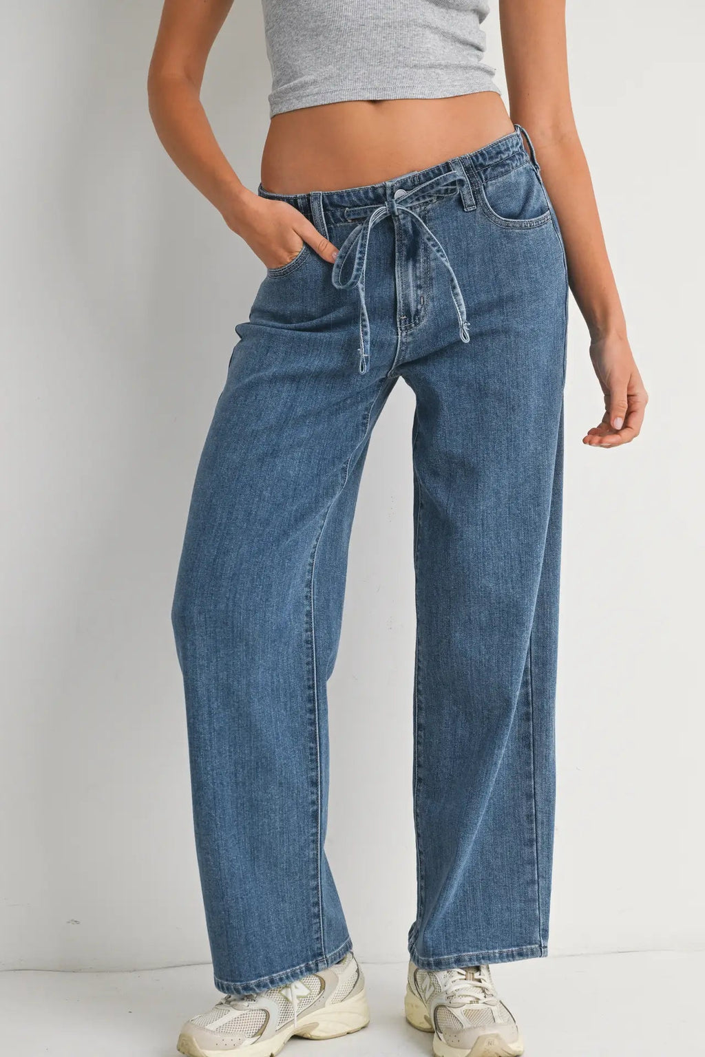 Drawstring Wide Leg Denim – The Rare Pair