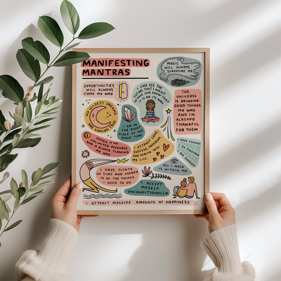 Manifesting Mantras Art Print 8x10