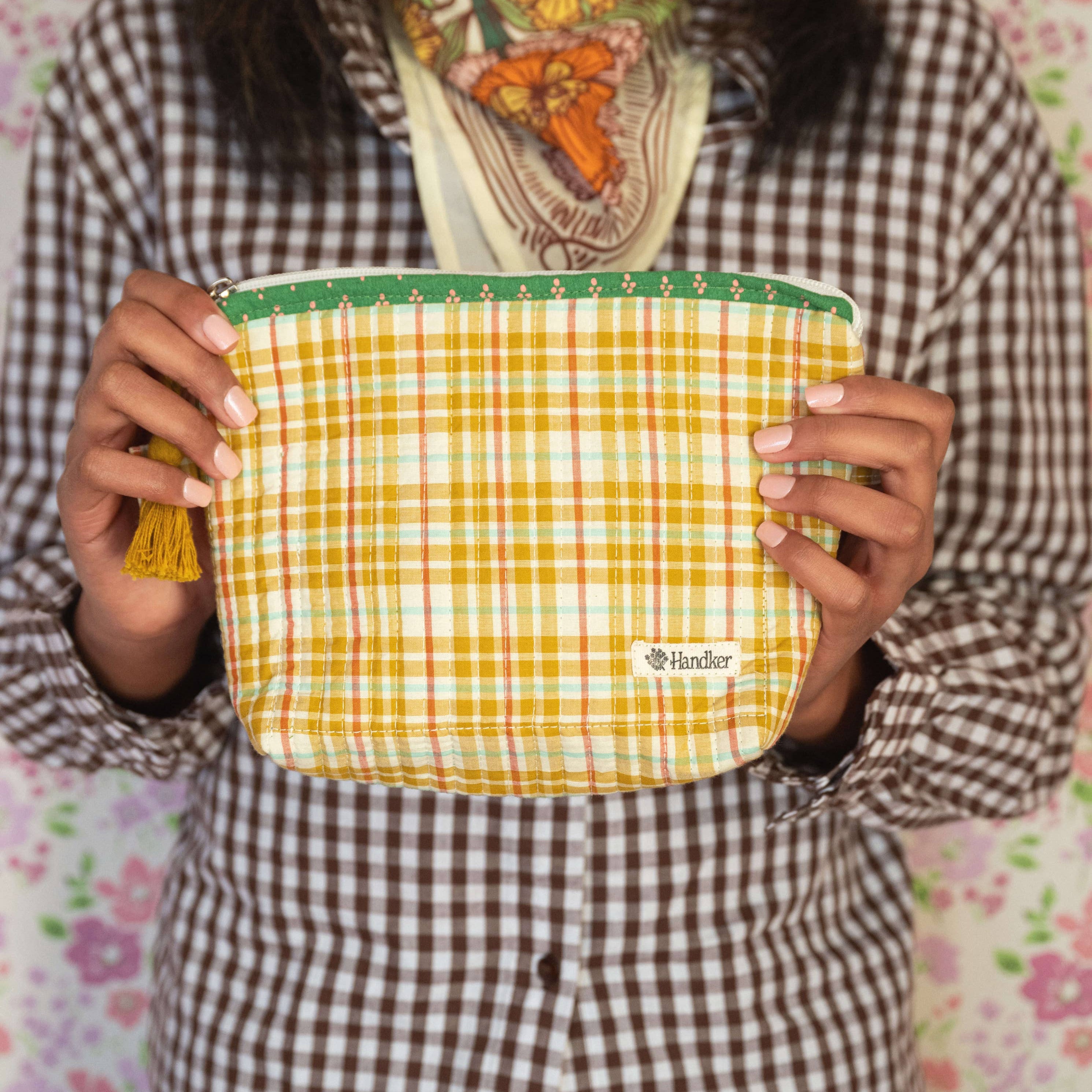 Handker Marmee Quilted Zipper Pouch