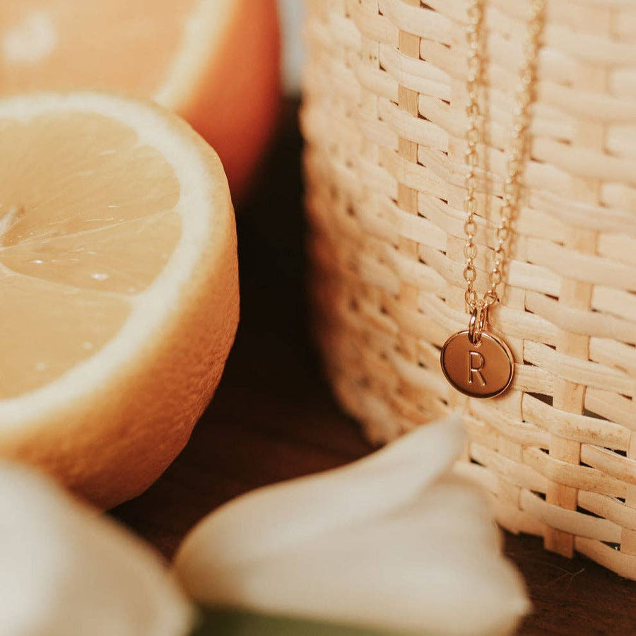 Mauve Jewelry Initial Necklace