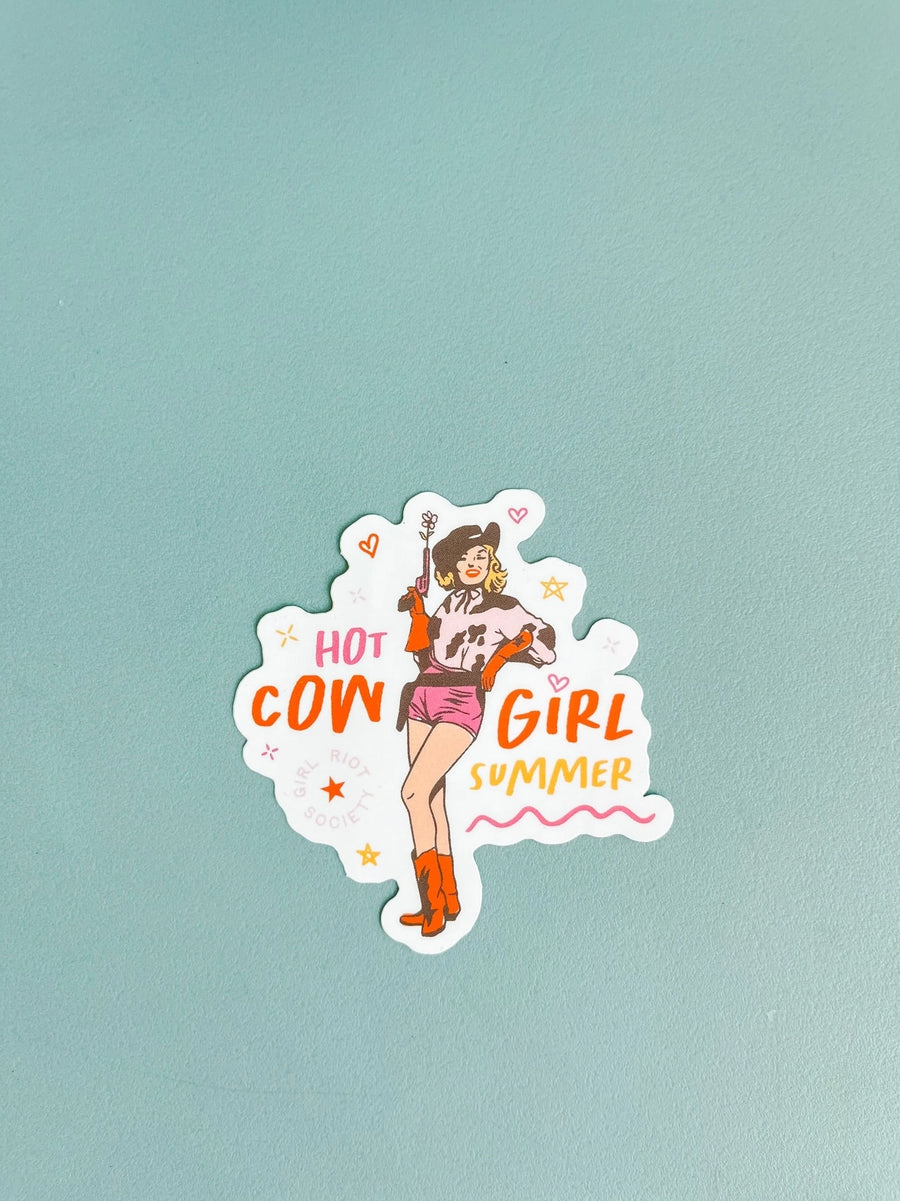 Girl Riot Hot Cowgirl Sticker