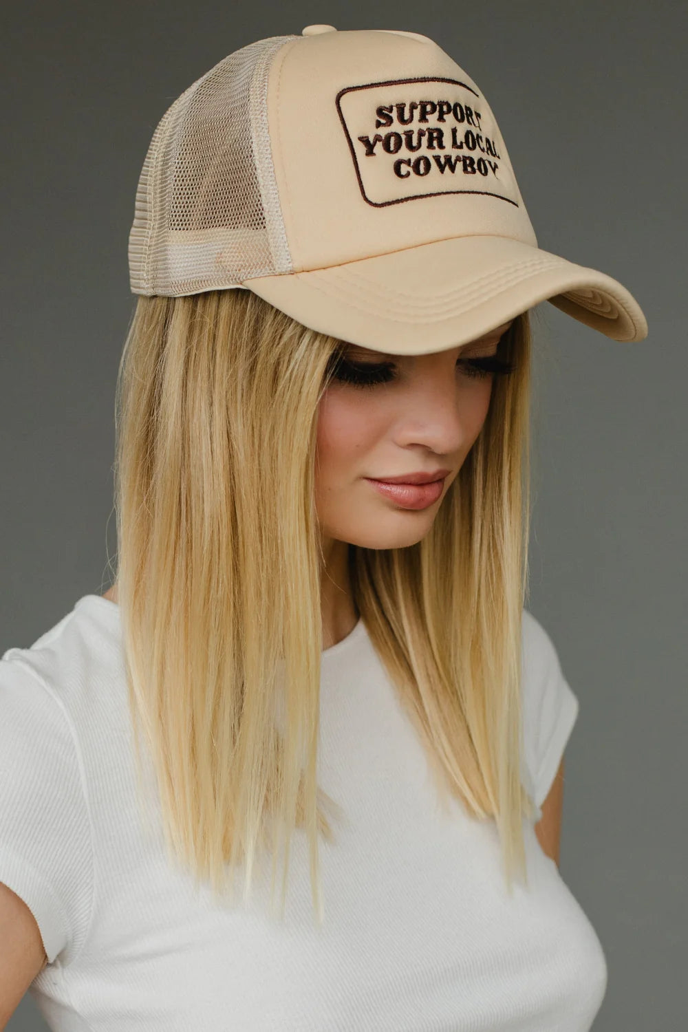 Support Your Local Cowboy Trucker Hat