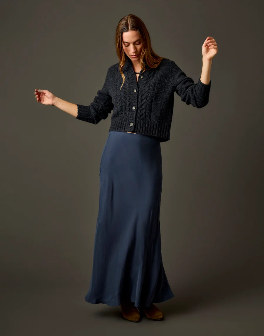 Carve Poppy Cropped Cardigan