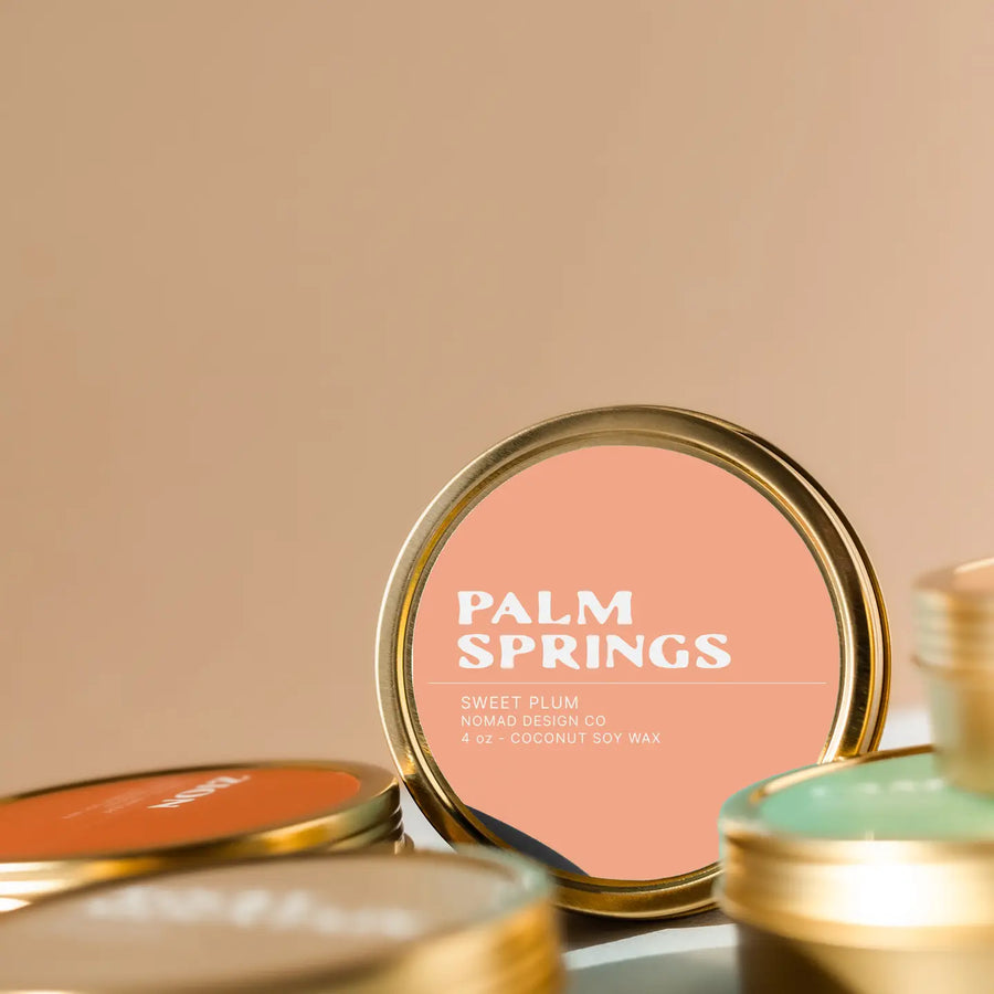 Nomad Palm Springs Travel Tin Candle