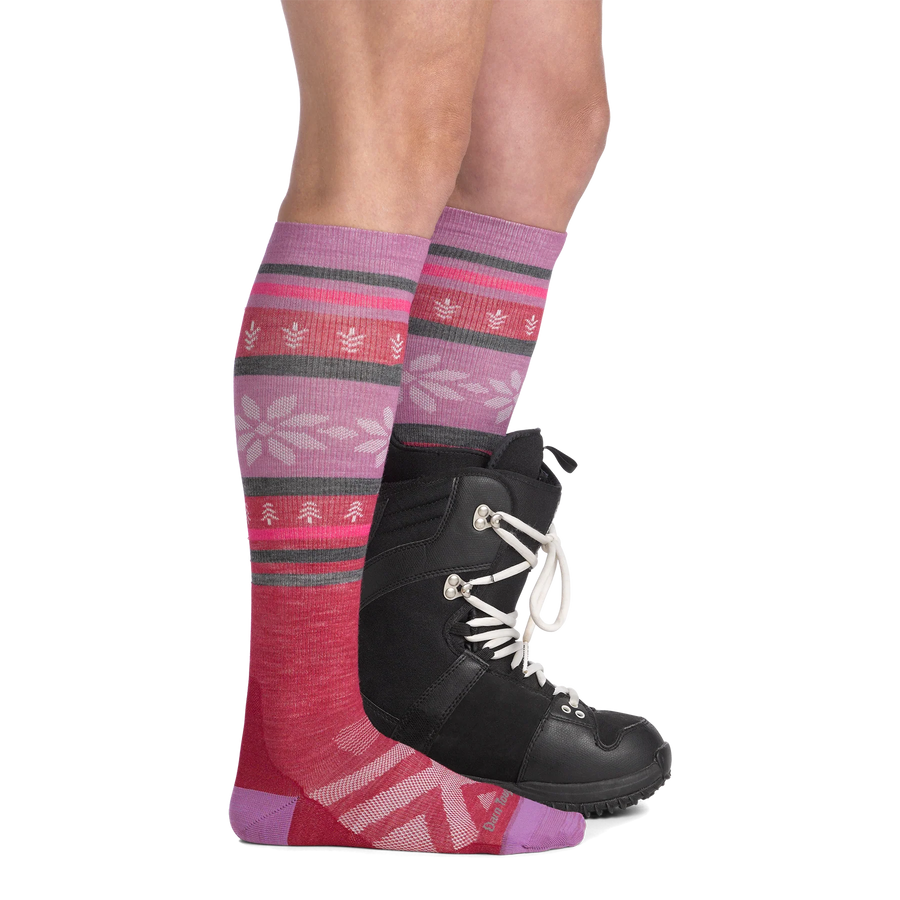 Women's Alpine Over-the-Calf Lightweight Ski & Snowboard Socks