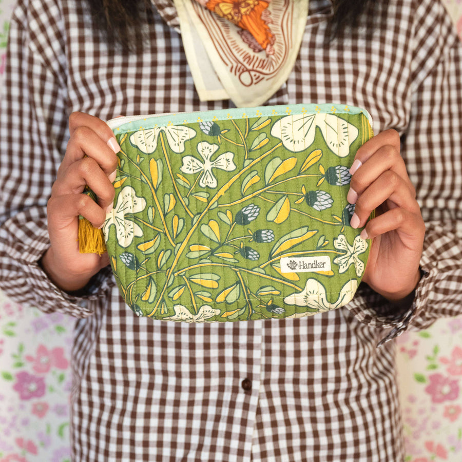 Handker Josephine Quilted Zipper Pouch