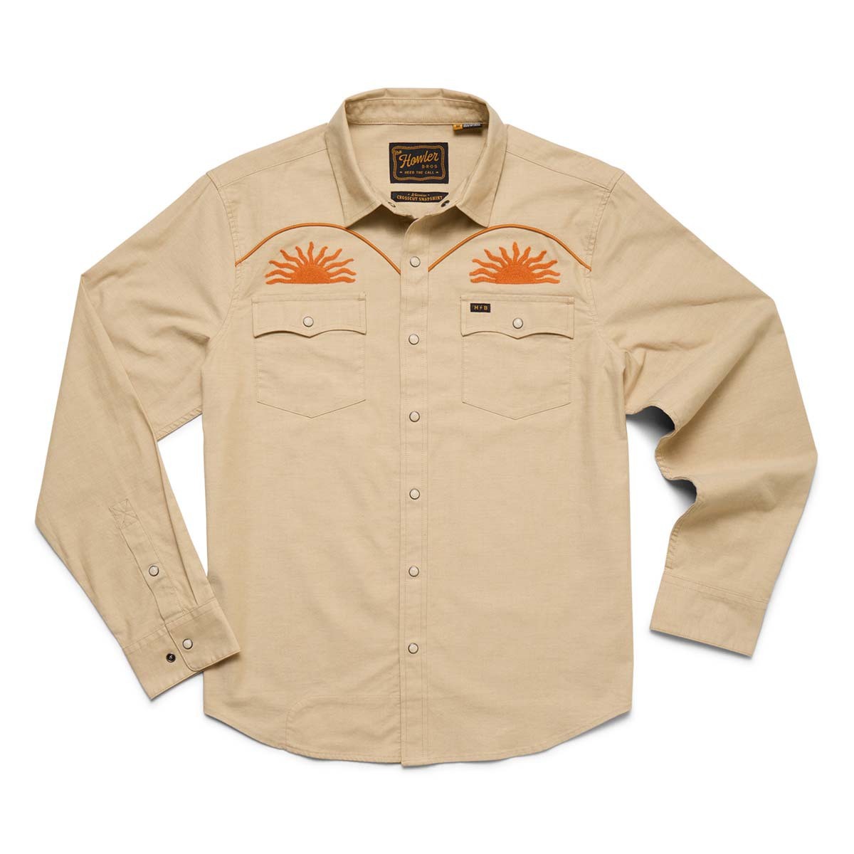 Crosscut Long Sleeve Button Up Shirt