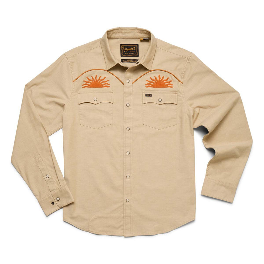 Crosscut Long Sleeve Button Up Shirt