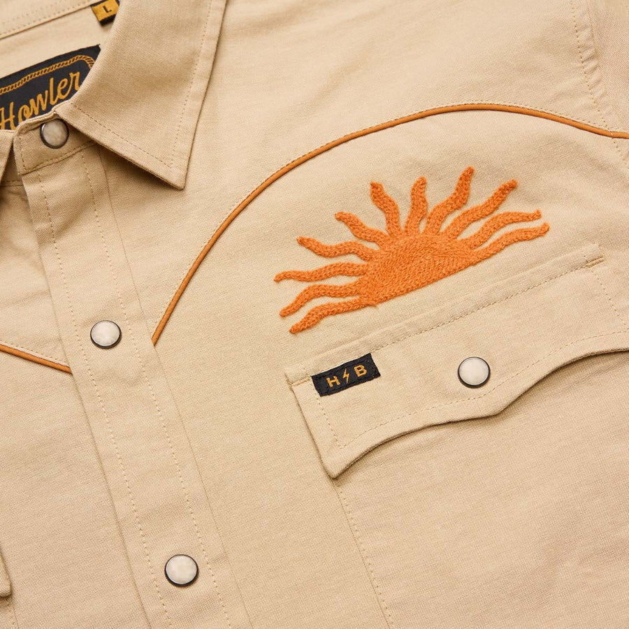 Crosscut Long Sleeve Button Up Shirt