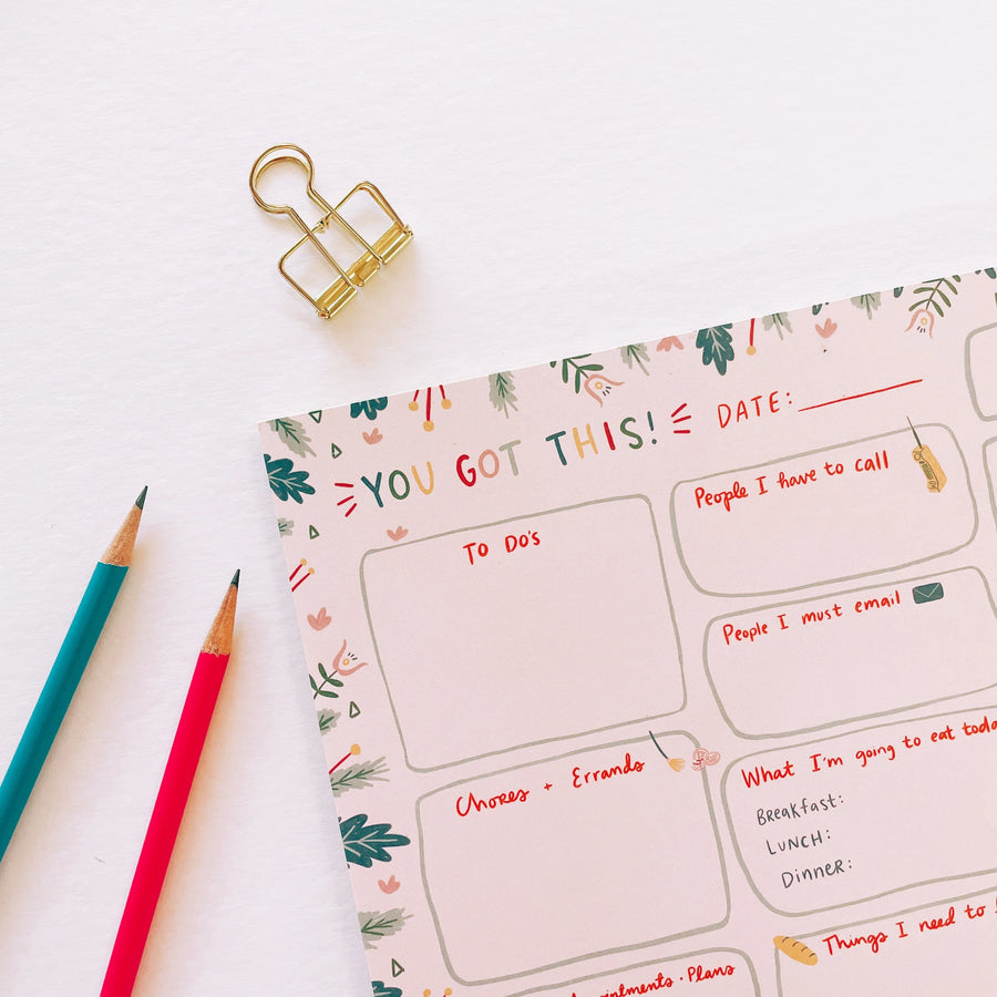 Balanced Day Planner Notepad