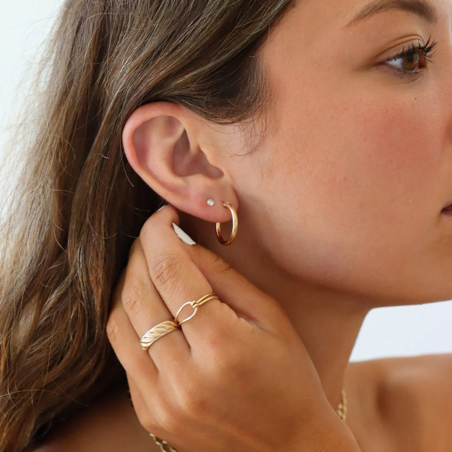 Token Jewelry Classic Hoops