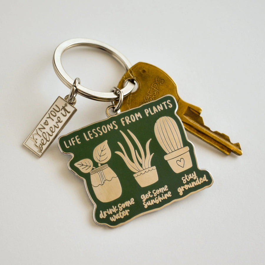 Life Lessons from Plants Keychain