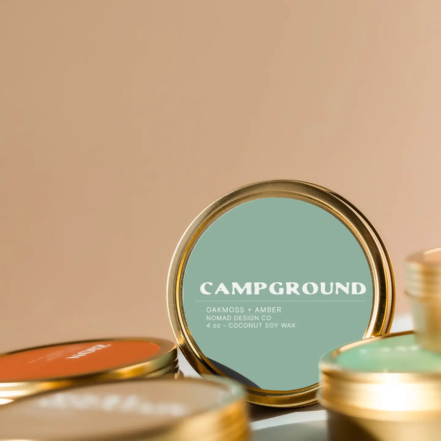 Nomad Campground Travel Tin Candle