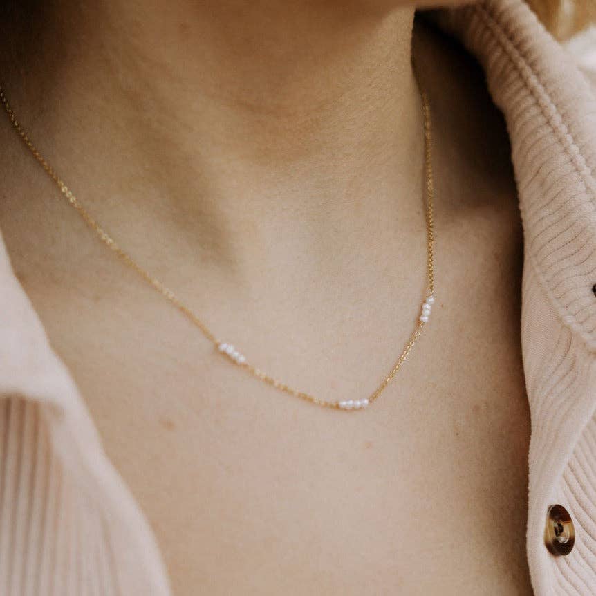 Mauve Jewelry Laguna Pearl Necklace