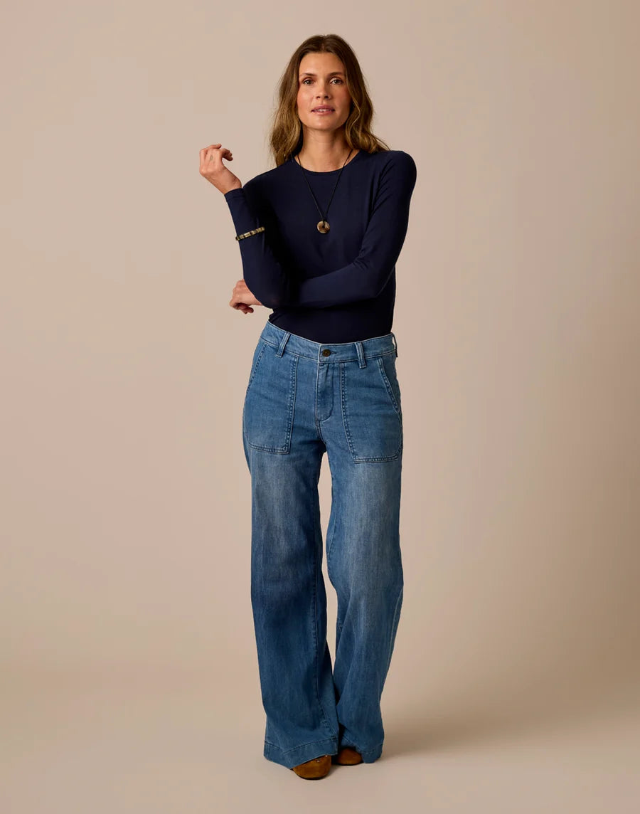 Carve Farrah Lightweight Denim Wide Leg