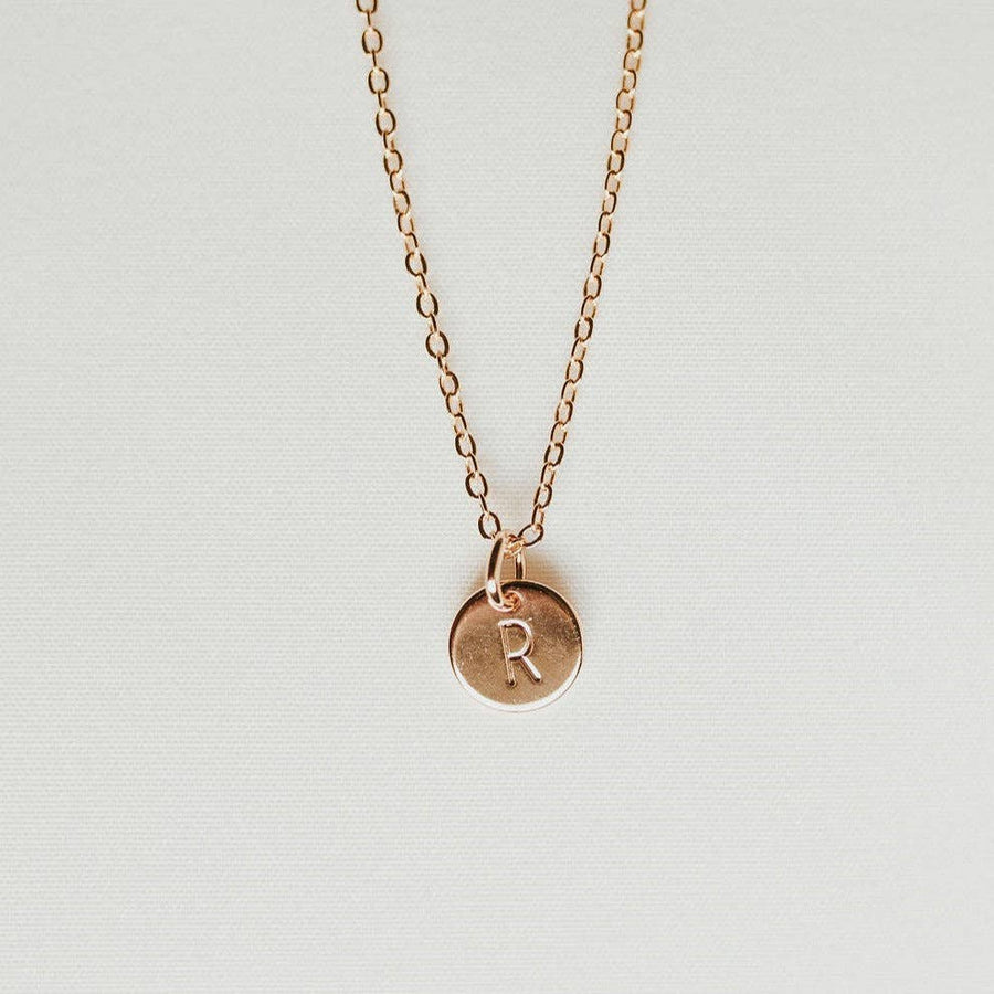 Mauve Jewelry Initial Necklace