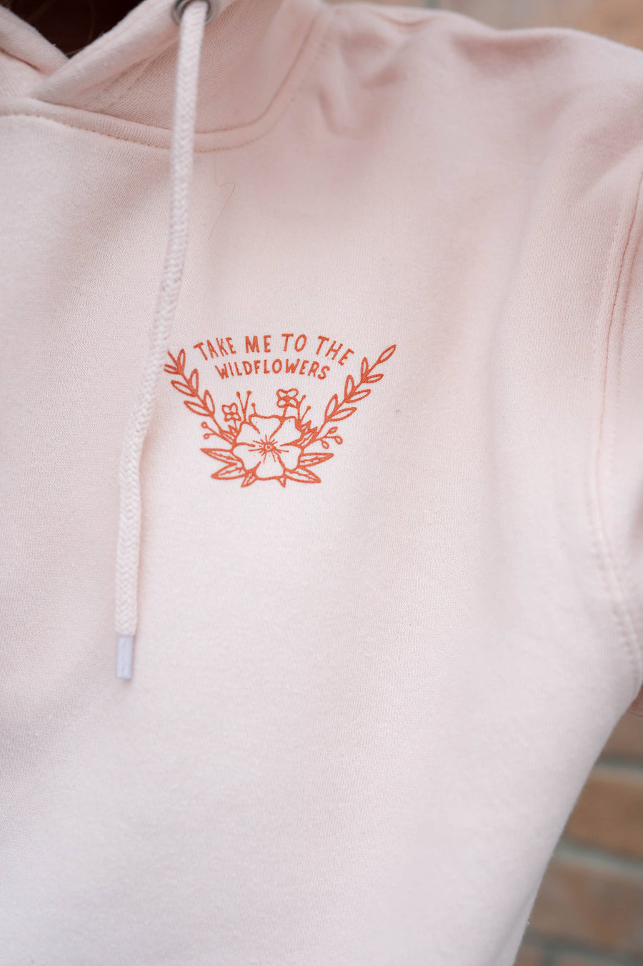 Take Me to the Wildflowers Unisex Hoodie - Pale Pink