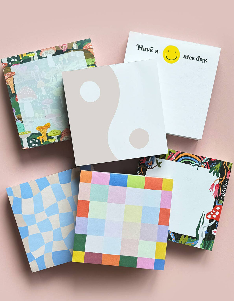 Idlewild 200-Sheet Jumbo Desk Pad | Rainbow Checks