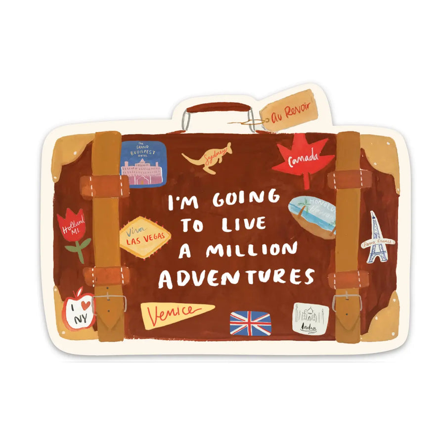Abbie Ren Million Adventures Vinyl Sticker