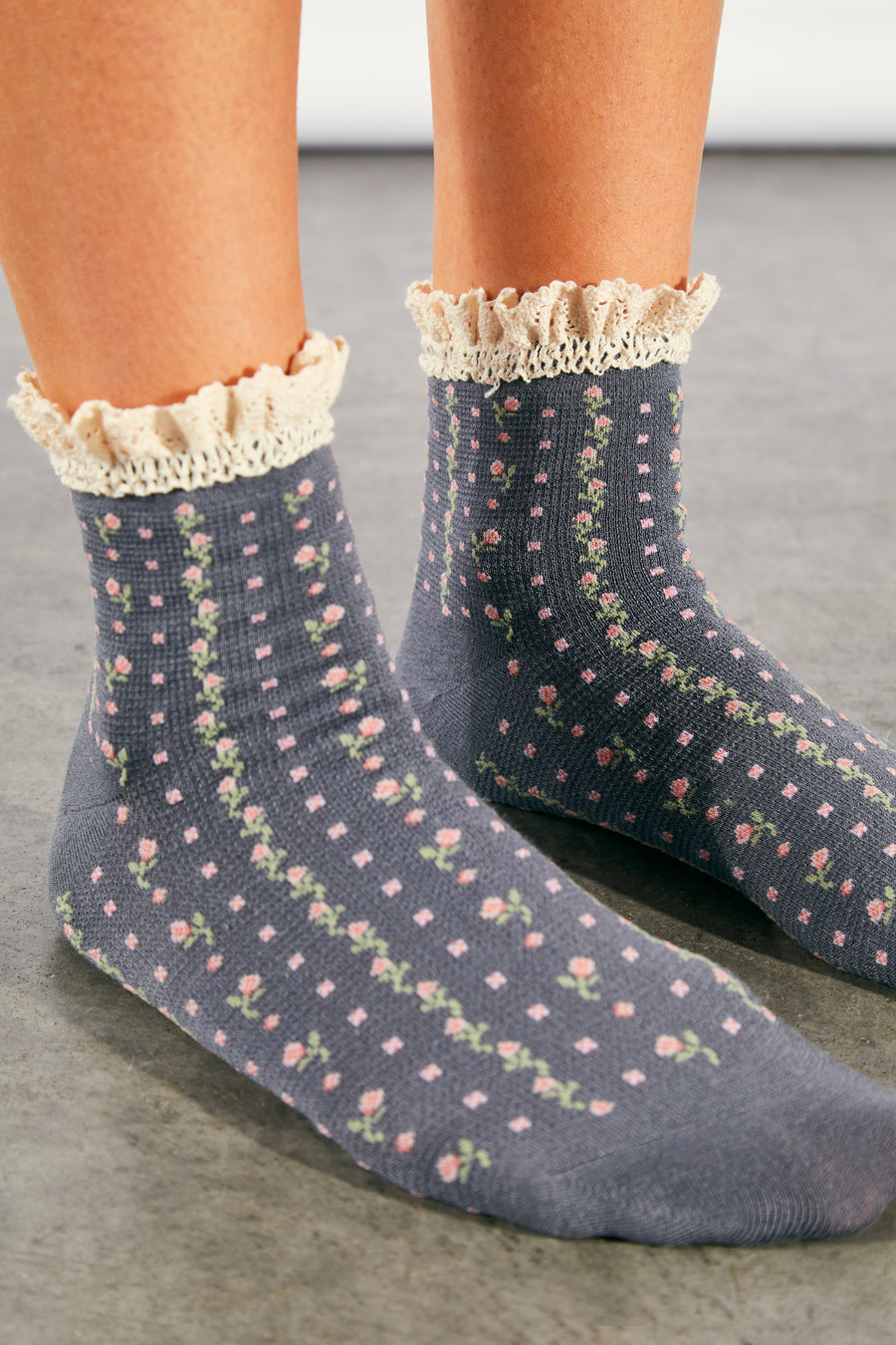 Free People Rosebud Waffle Knit Ankle Sock