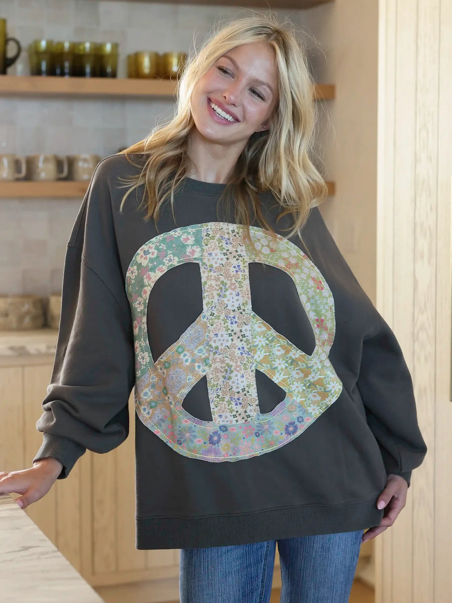 Applique Crewneck Sweatshirt