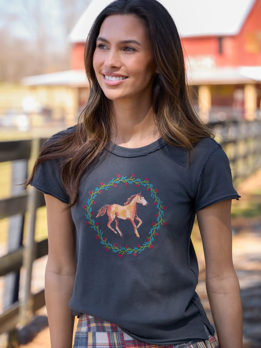 Natural Life Printed Embroidered Cotton Baby Tee