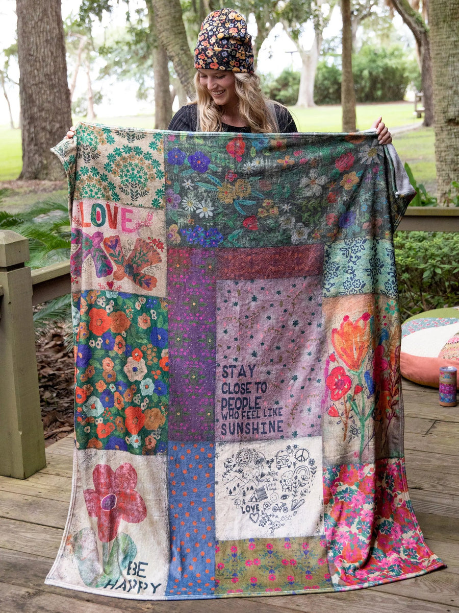 Double-Sided Cozy Throw Blanket