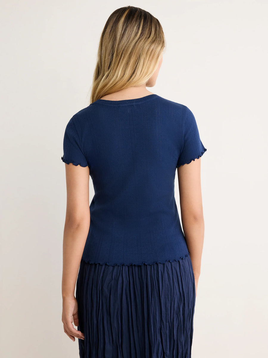 Nic+Zoe Pointelle Rib Georgia Tee