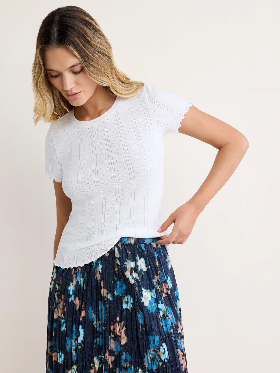 Nic+Zoe Pointelle Rib Georgia Tee