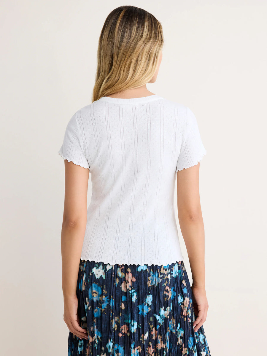 Nic+Zoe Pointelle Rib Georgia Tee