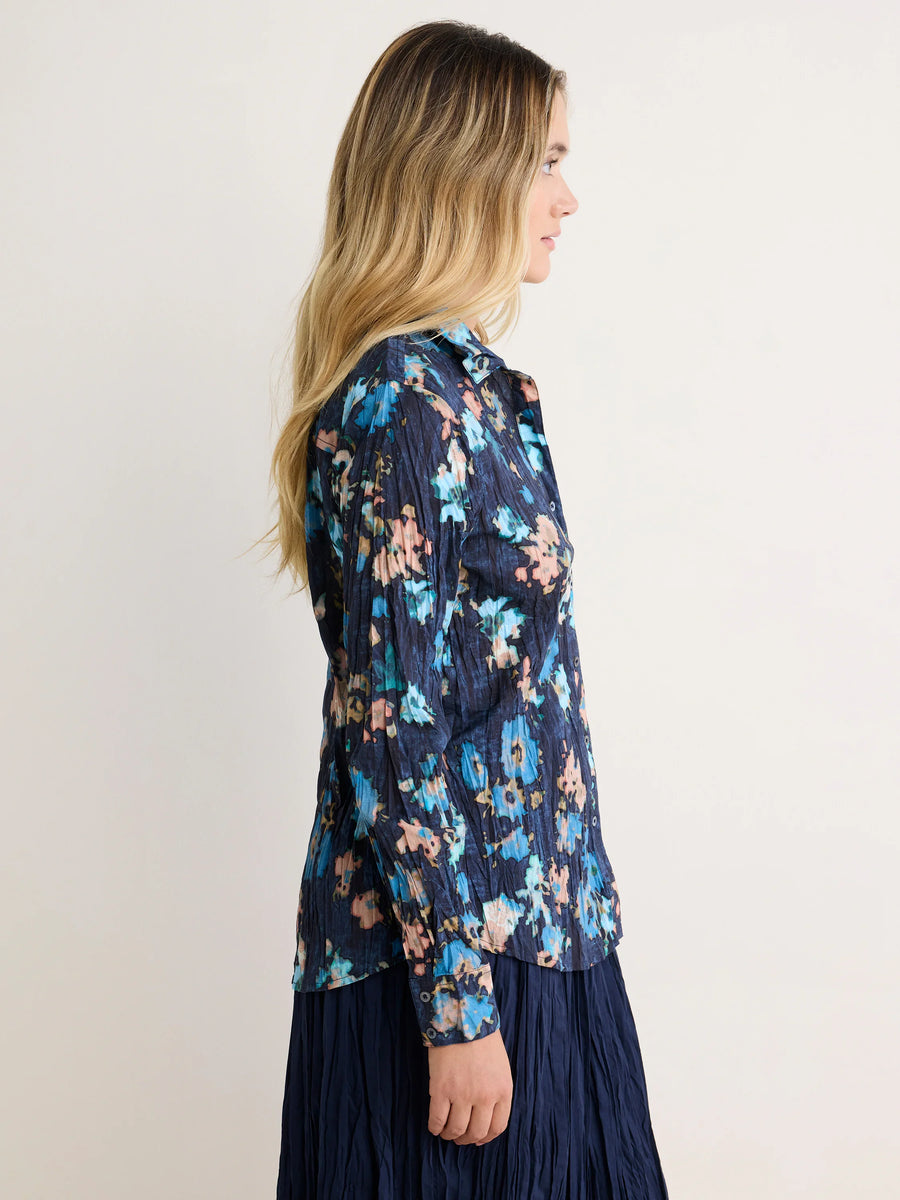 Nic+Zoe Glowy Floral Core Cotton Shirt