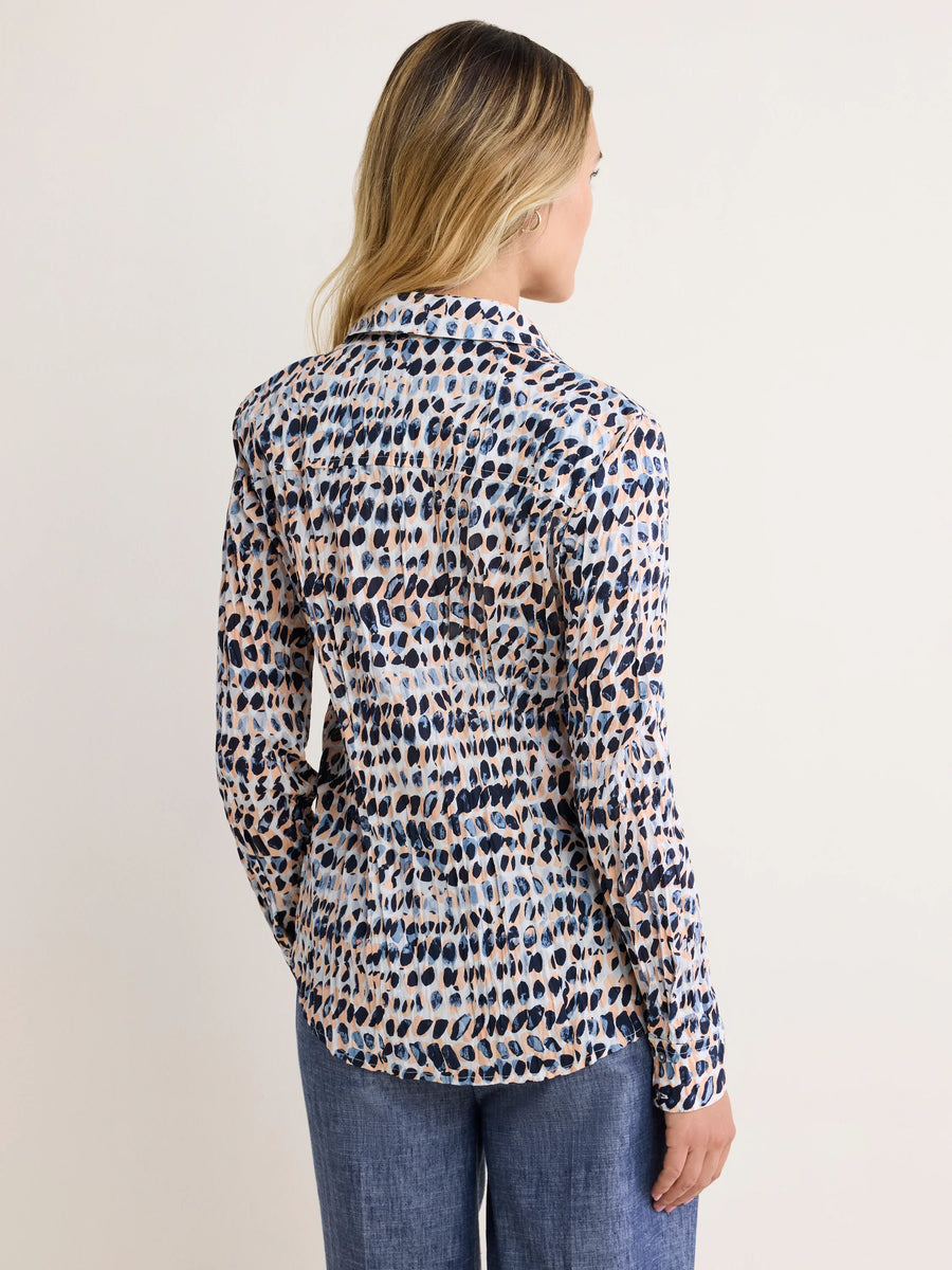 Nic+Zoe Spotted Core Cotton Shirt