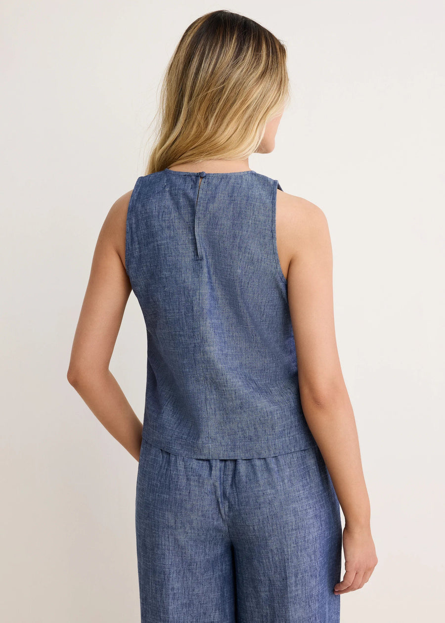 Nic+Zoe Chambray Mix Stevie Tank