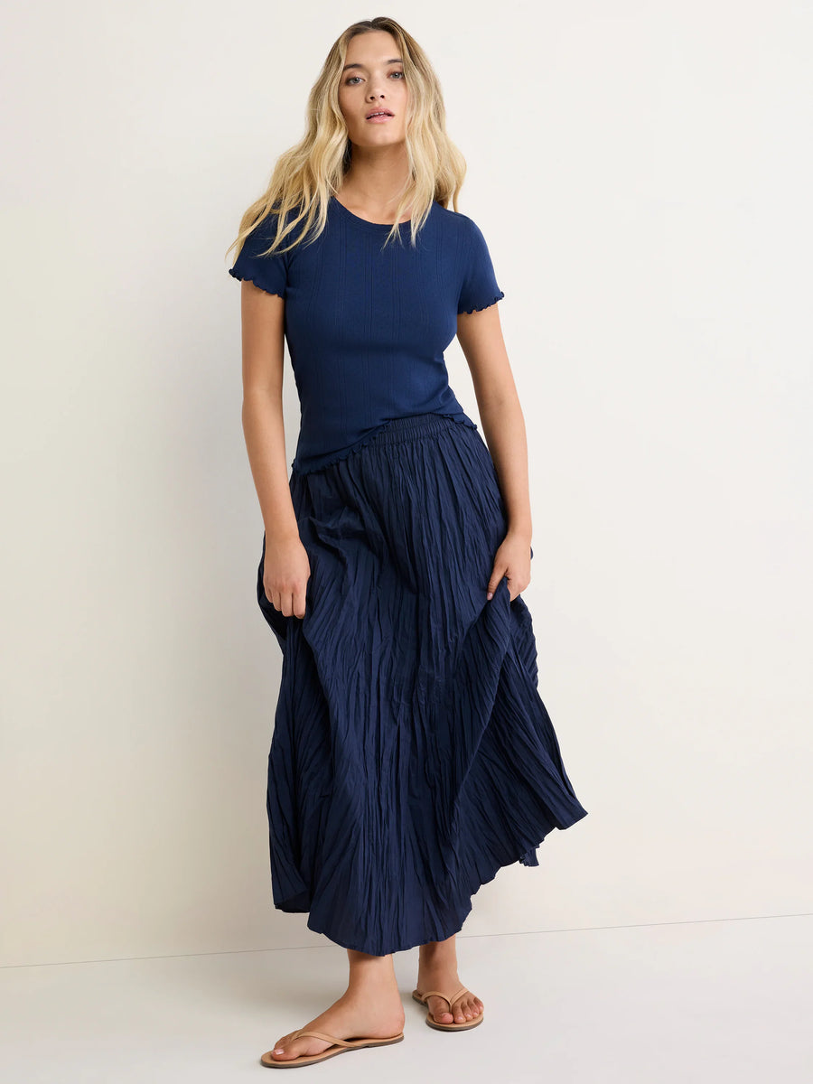 Nic+Zoe Cotton Crinkle Skirt
