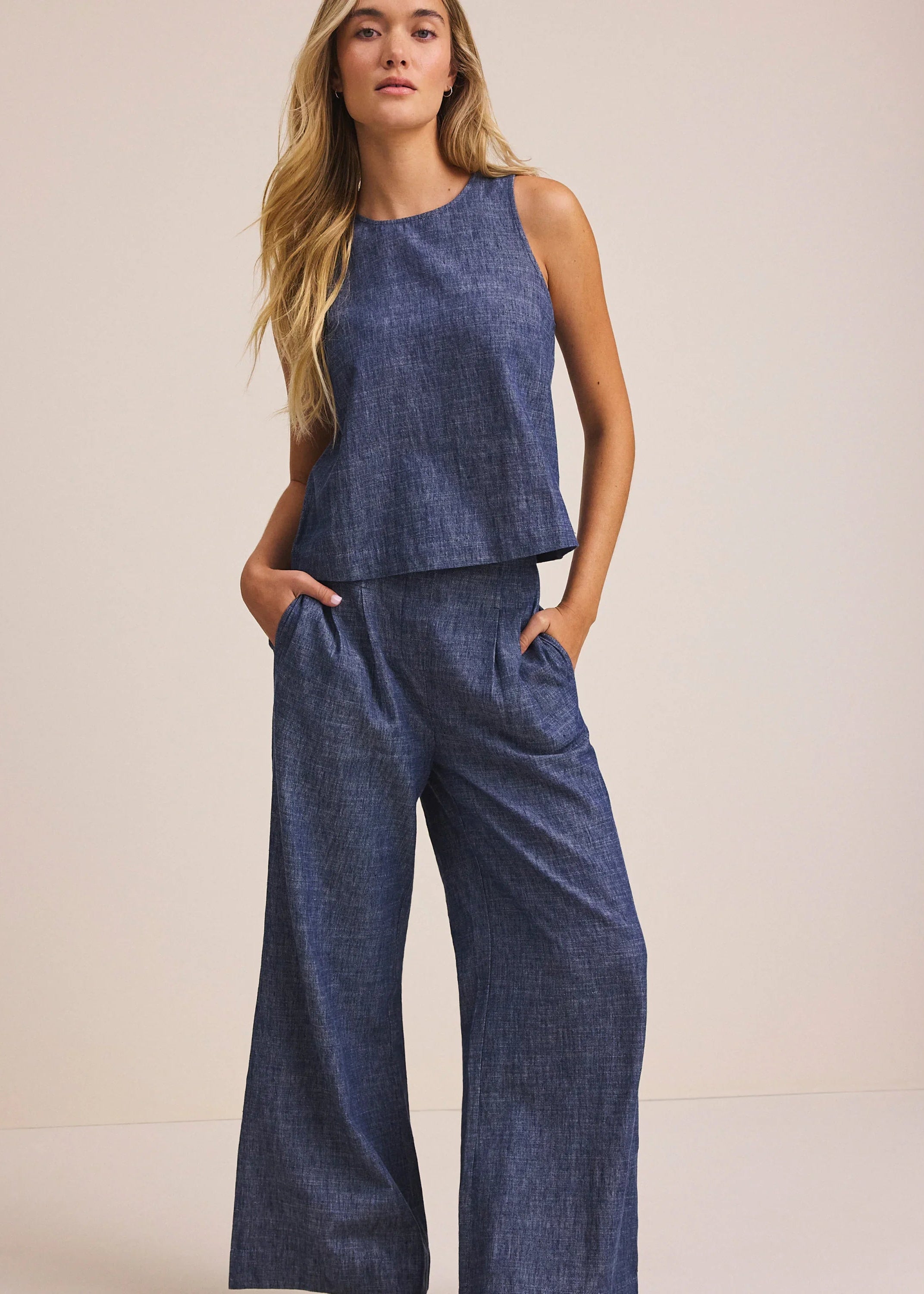 Chambray Mix Stevie Tank