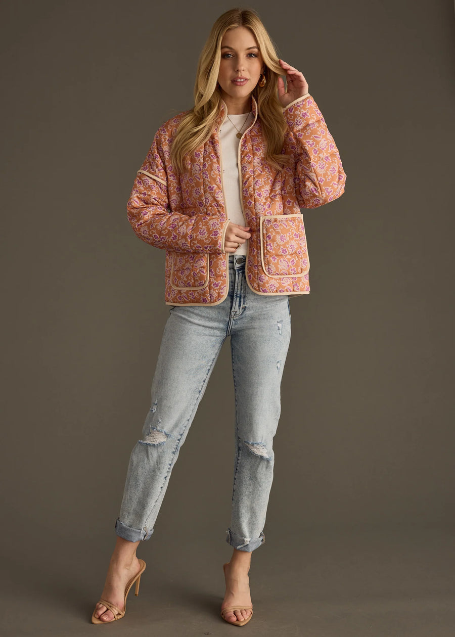 Panache Patterned Quilted Jacket