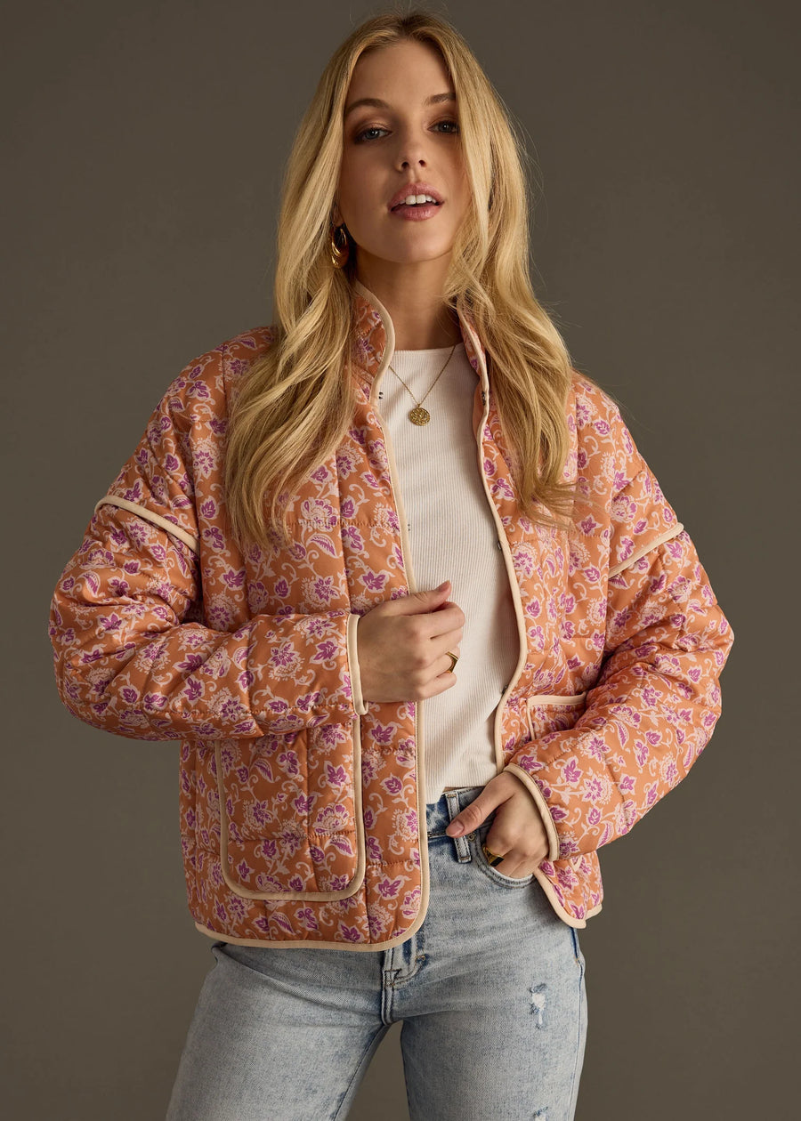 Panache Patterned Quilted Jacket