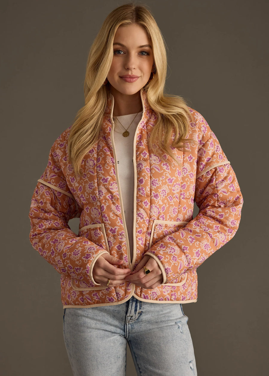 Panache Patterned Quilted Jacket