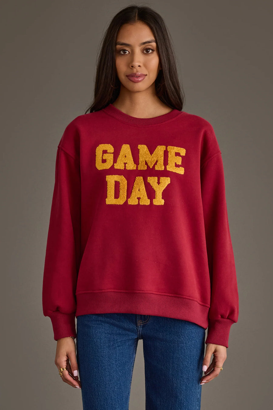 Panache Maroon & Gold Game Day Sweatshirt