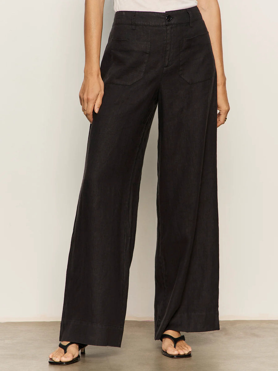 Sanctuary Linen Marine Wide Leg Pant