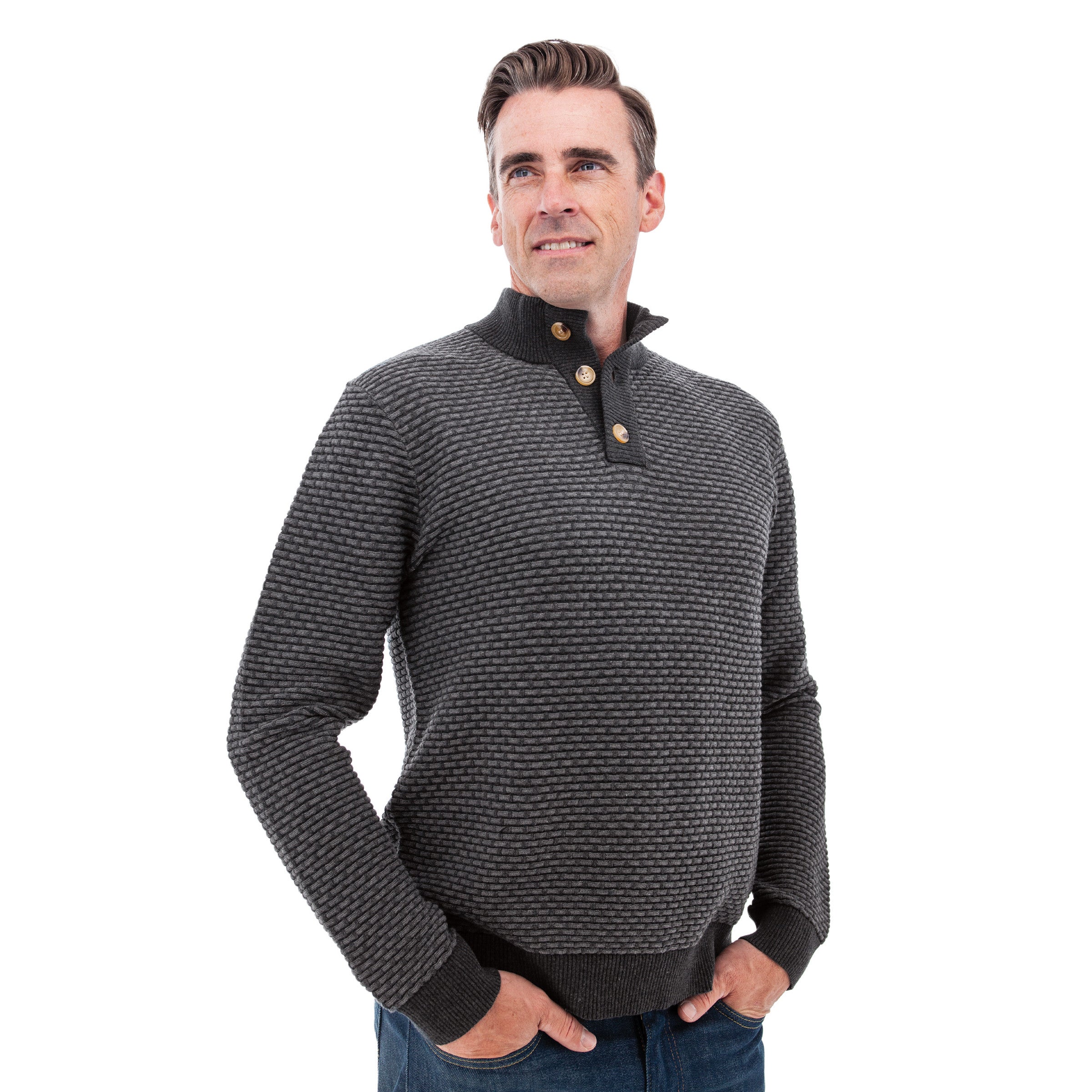 Cody Two Tone Textured Pullover